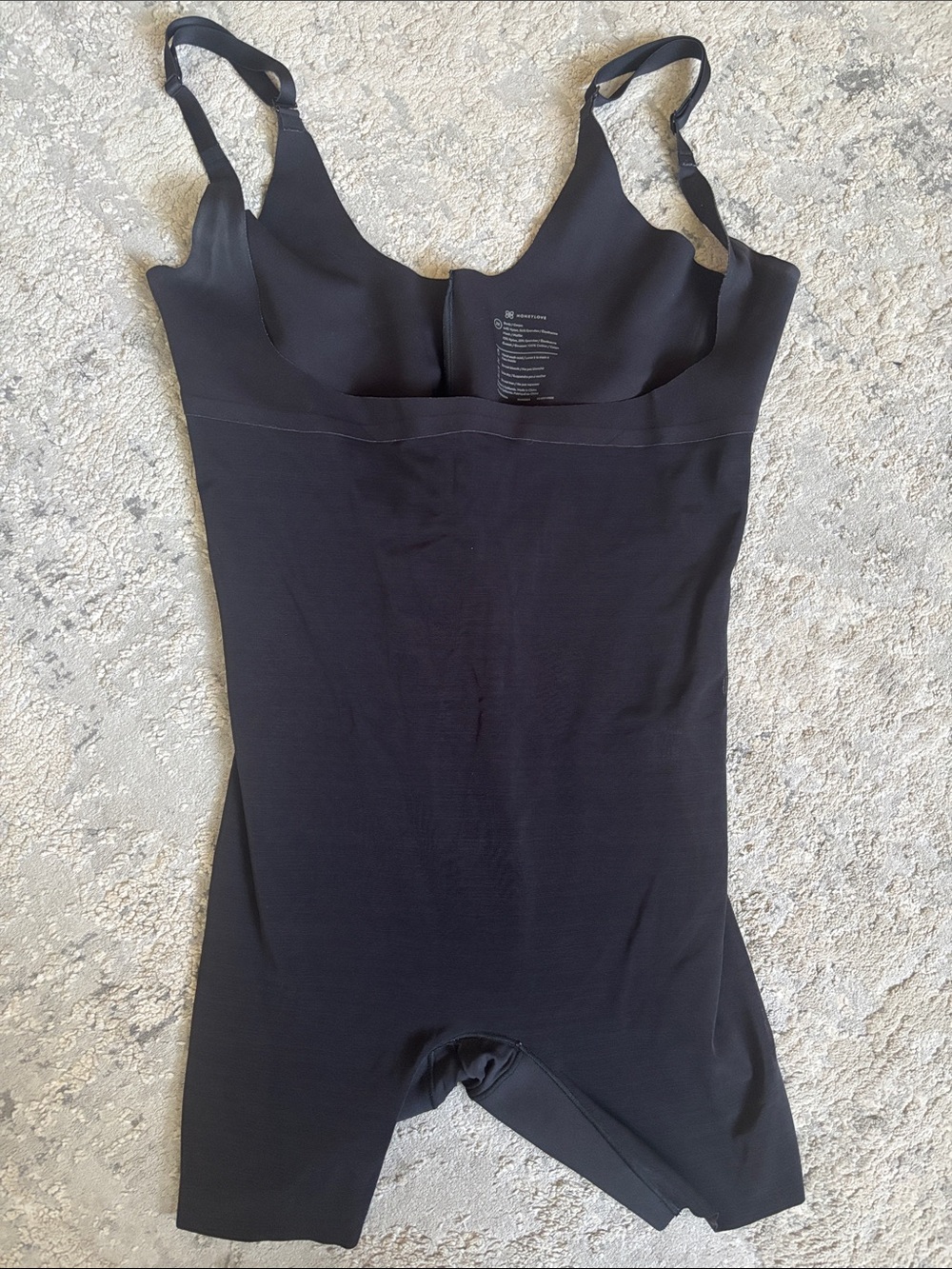 Honeylove Black Shapewear Bodysuit with Built-In Support